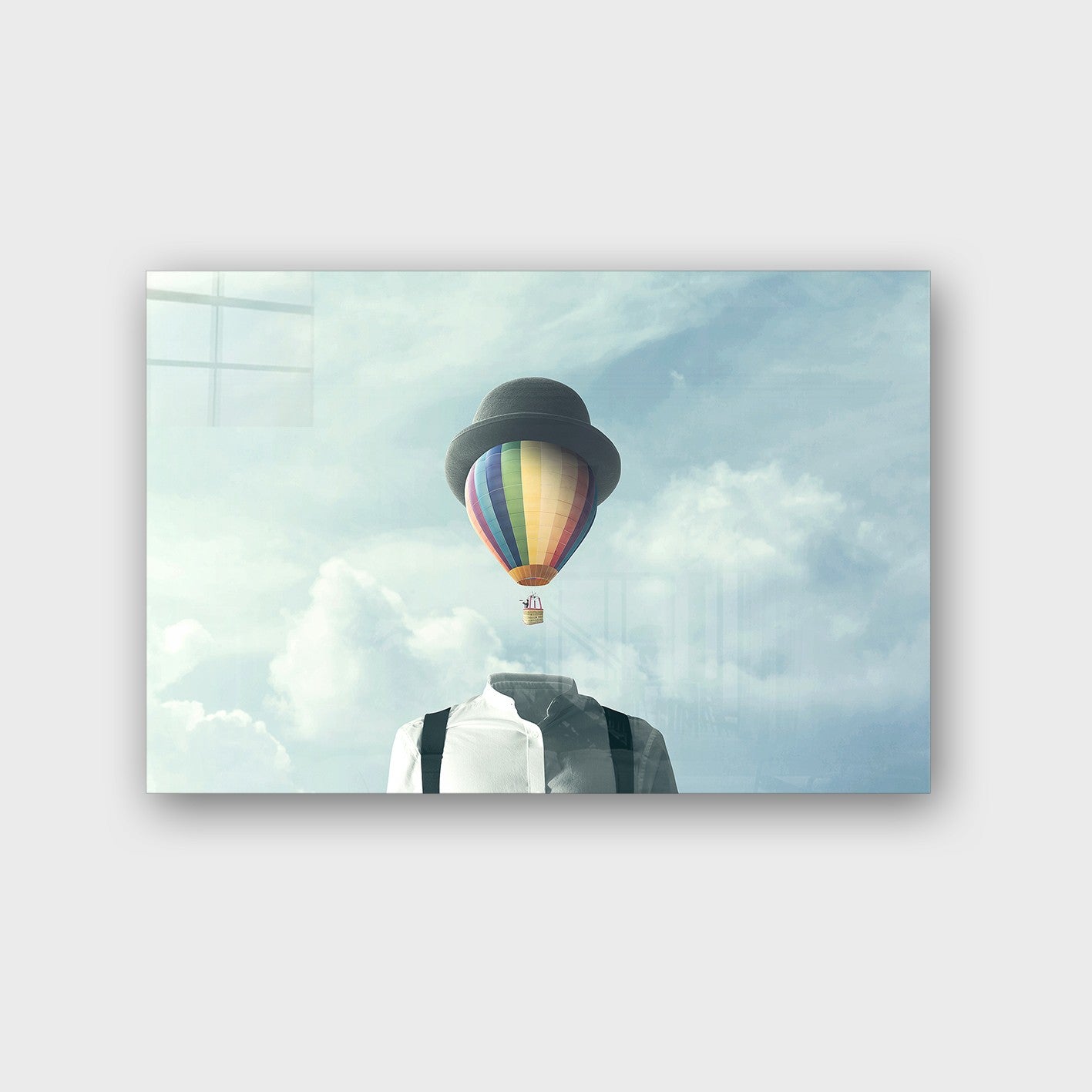 Quadro Decorativo em Vidro Temperado Multicolor 70x100cm - Arte Moderna para Parede