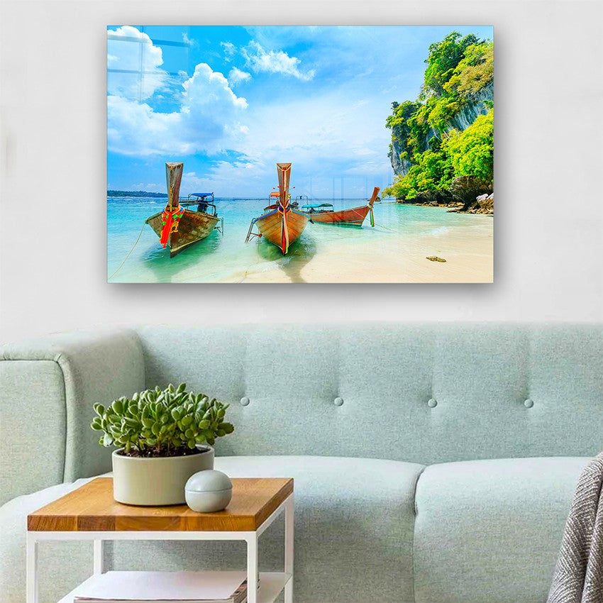 Quadro Decorativo em Vidro Temperado Multicolor 40x60cm - Arte Moderna para Parede