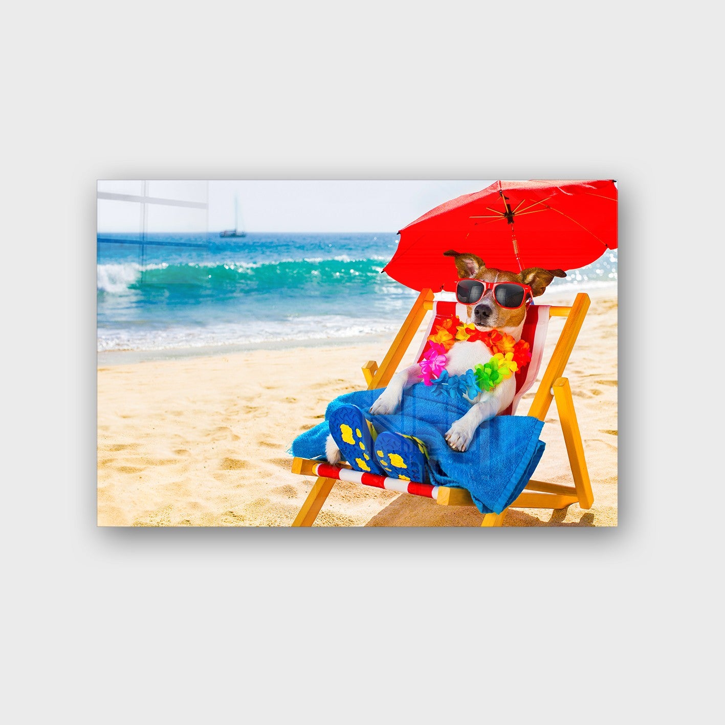 Quadro Decorativo em Vidro Temperado Multicolor 70x100cm - Arte Moderna para Parede