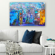 Quadro Decorativo em Vidro Temperado Multicolor 70x100cm - Arte Moderna para Parede