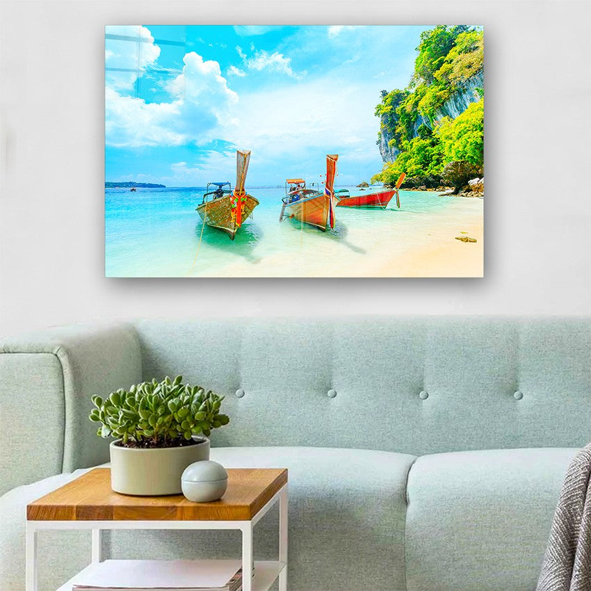 Quadro Decorativo em Vidro Temperado Multicolor 70x100cm - Arte Moderna para Parede