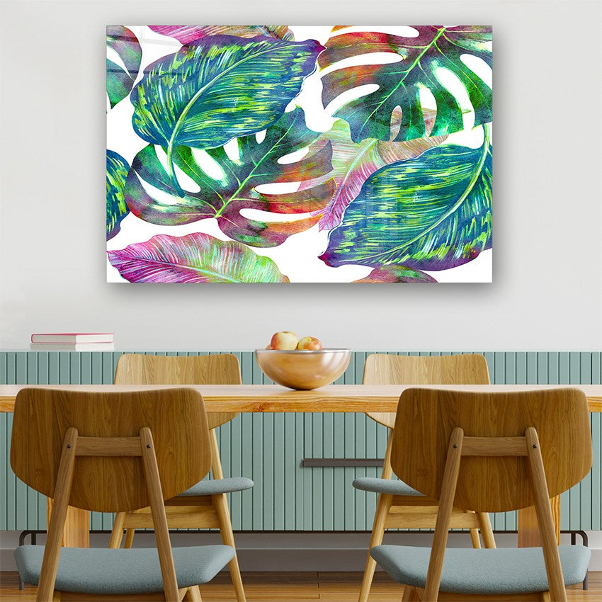 Quadro Decorativo em Vidro Temperado Multicolor 40x60cm - Arte Moderna para Parede