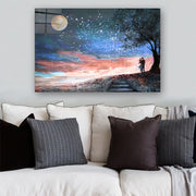 Quadro Decorativo em Vidro Temperado Multicolor 70x100cm - Arte Moderna para Parede