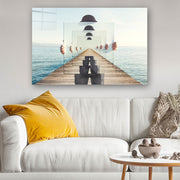 Quadro Decorativo em Vidro Temperado Multicolor 70x100cm - Arte Moderna para Parede