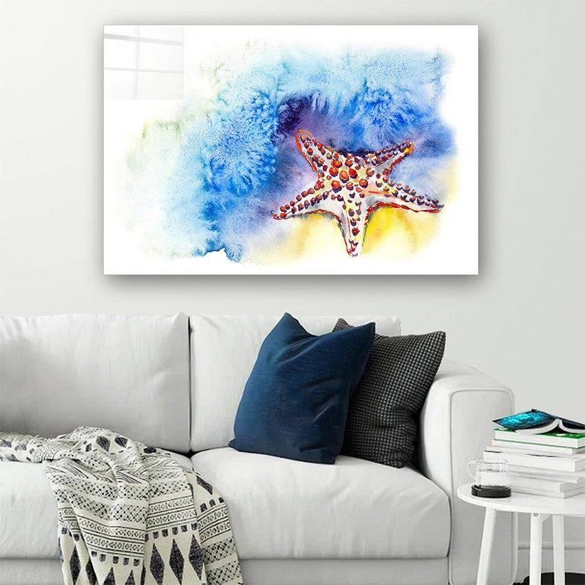 Quadro Decorativo em Vidro Temperado Multicolor 50x70cm - Arte Moderna para Parede