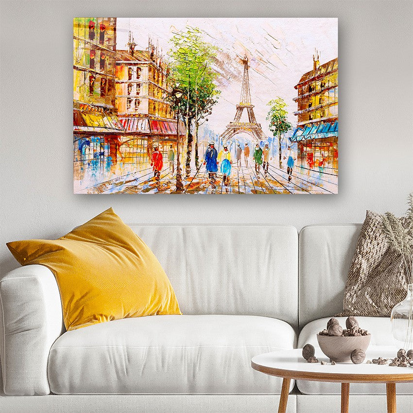 Quadro Decorativo em Vidro Temperado Multicolor 70x100cm - Arte Moderna para Parede