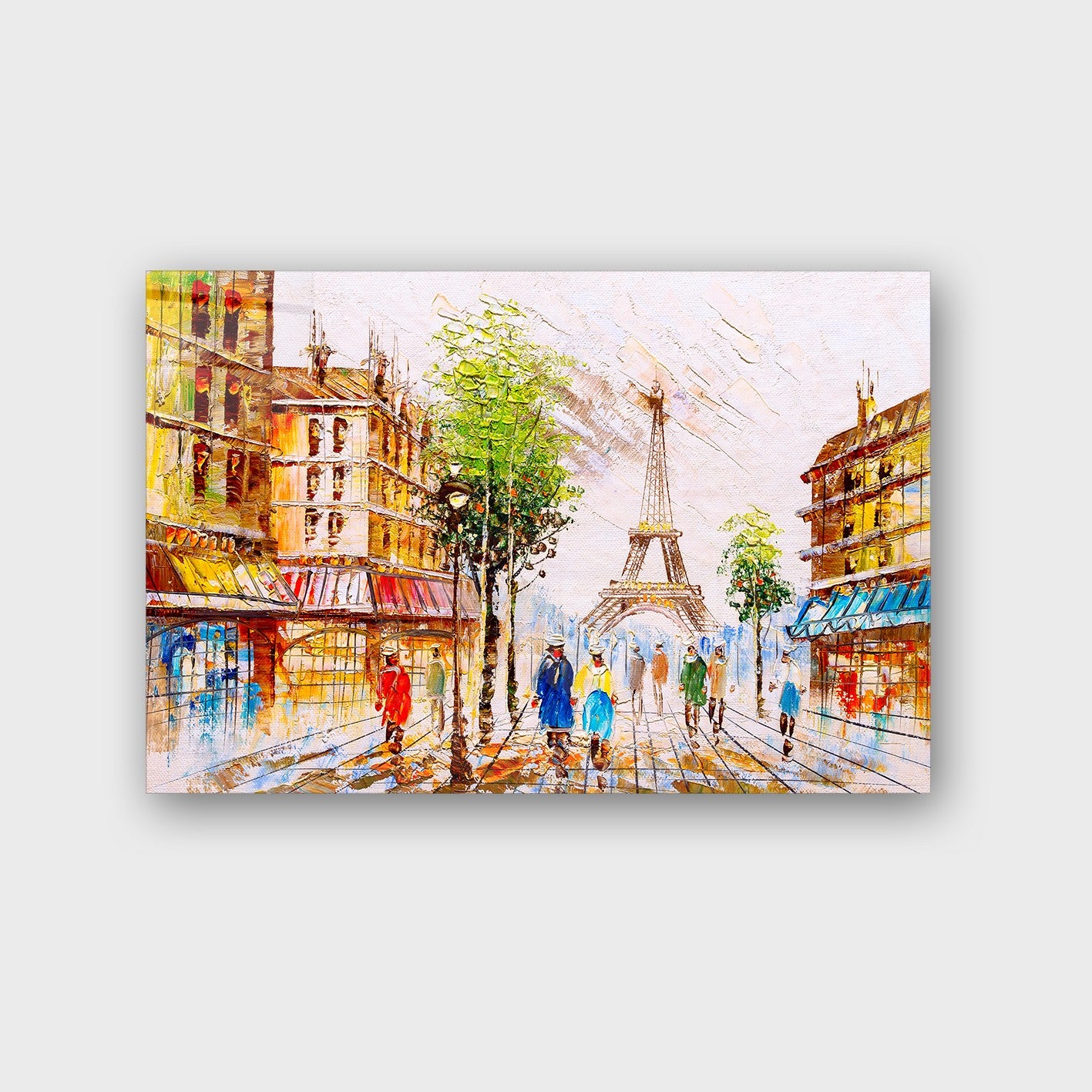 Quadro Decorativo em Vidro Temperado Multicolor 70x100cm - Arte Moderna para Parede