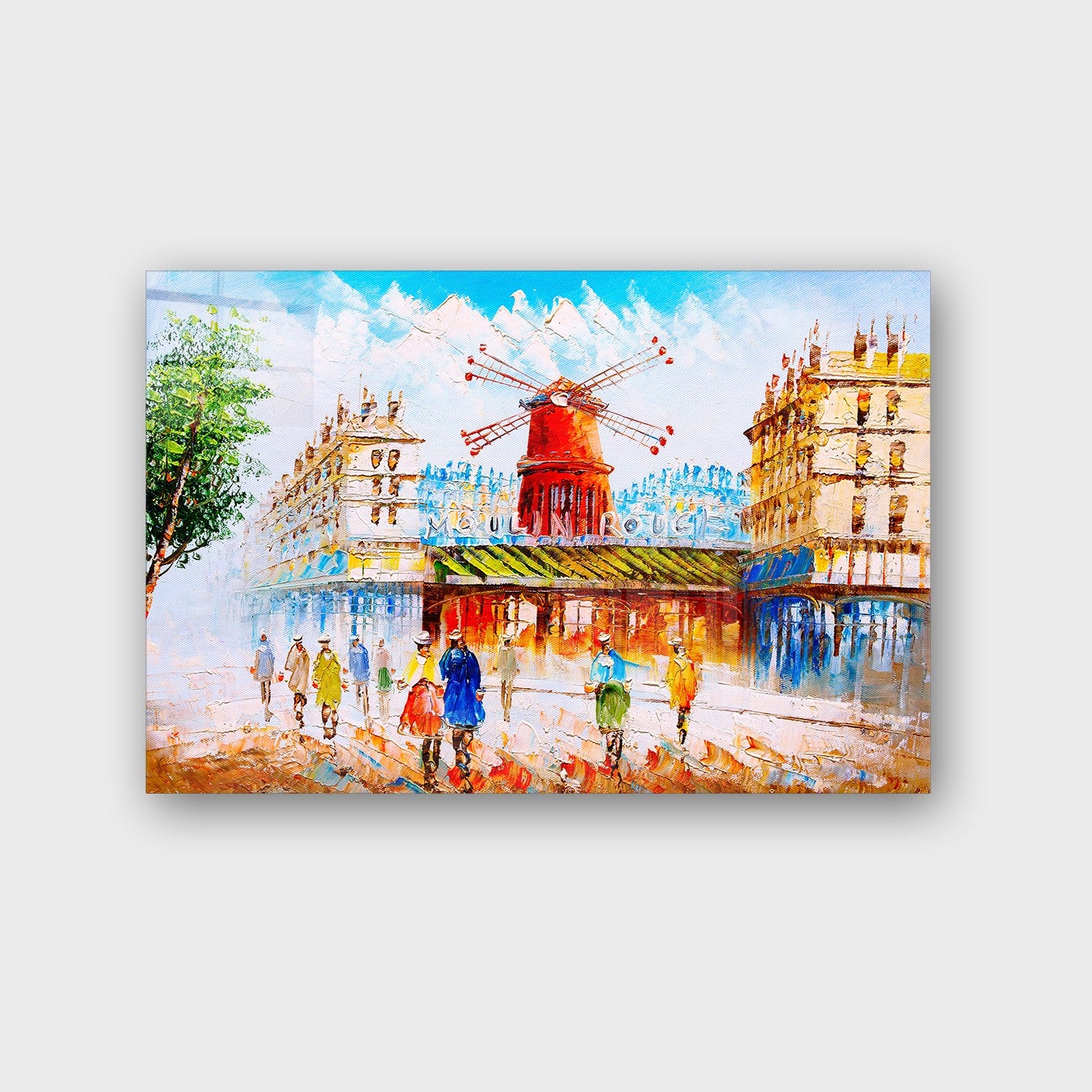 Quadro Decorativo em Vidro Temperado Multicolor 50x70cm - Arte Moderna para Parede