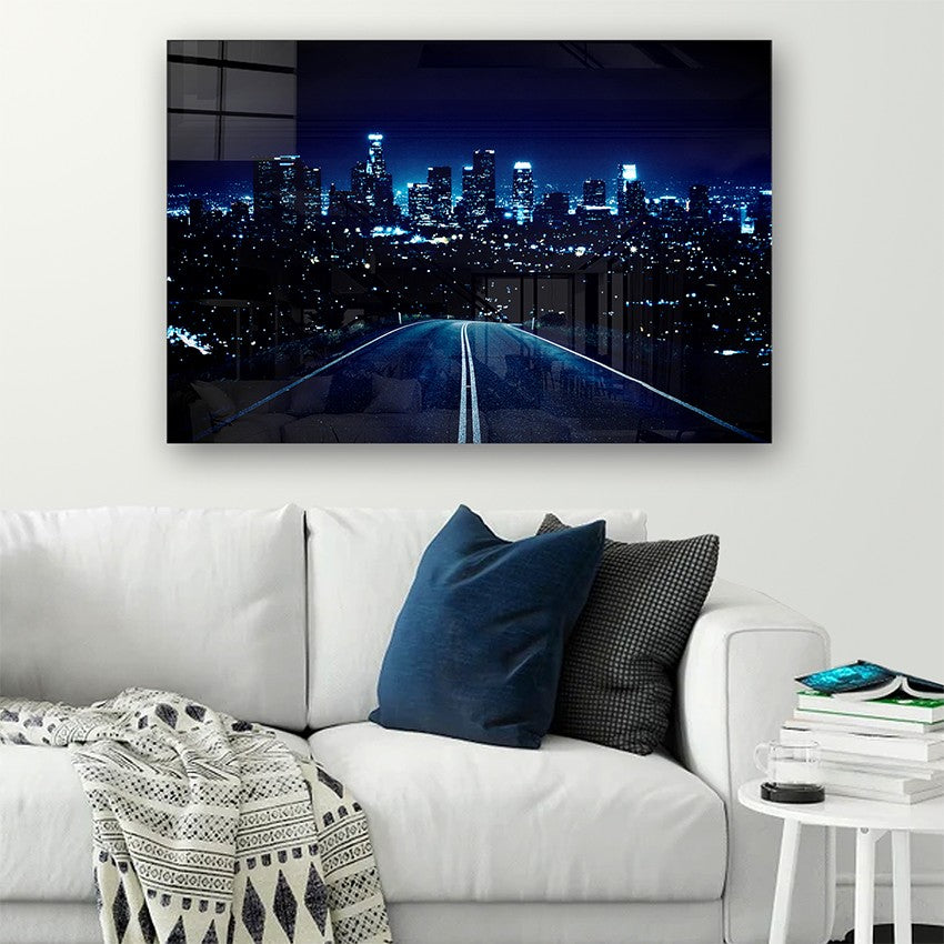 Quadro Decorativo em Vidro Temperado Multicolor 40x60cm - Arte Moderna para Parede