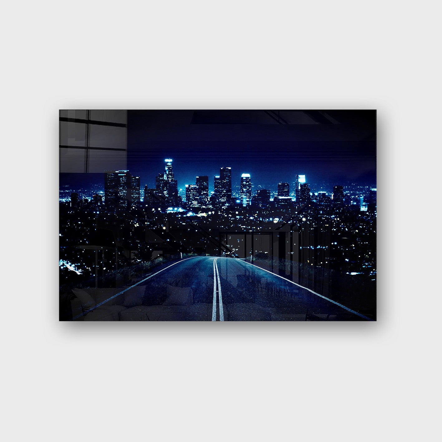 Quadro Decorativo em Vidro Temperado Multicolor 50x70cm - Arte Moderna para Parede