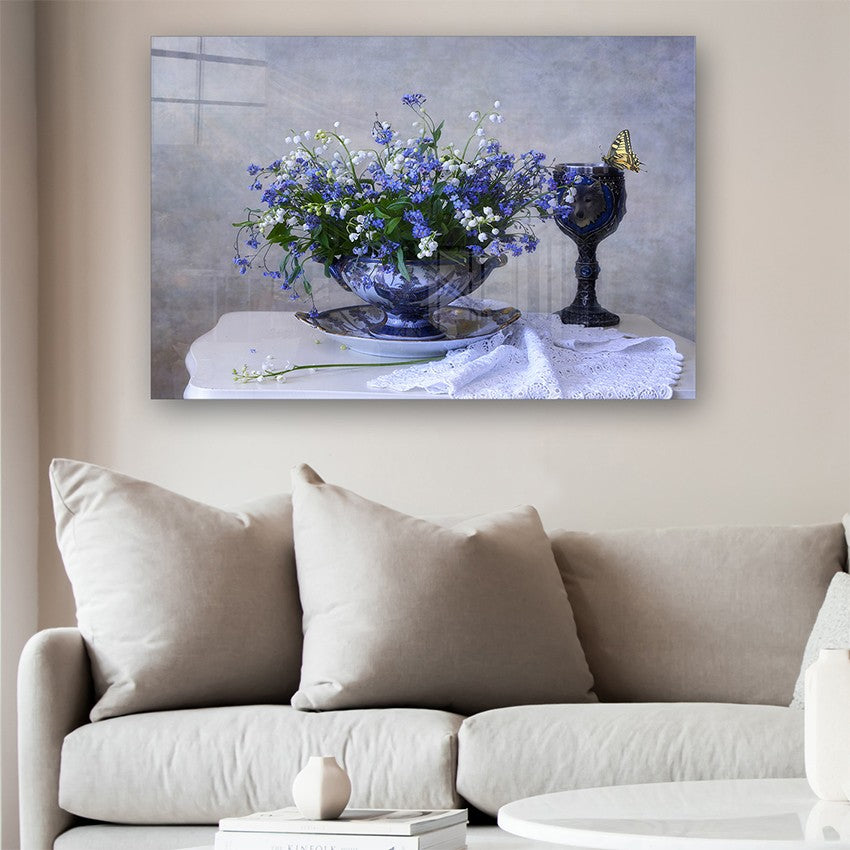 Quadro Decorativo em Vidro Temperado Multicolor 50x70cm - Arte Moderna para Parede