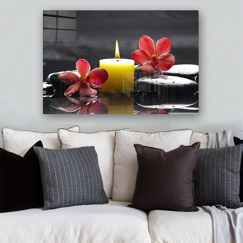 Quadro Decorativo em Vidro Temperado Multicolor 40x60cm - Arte Moderna para Parede