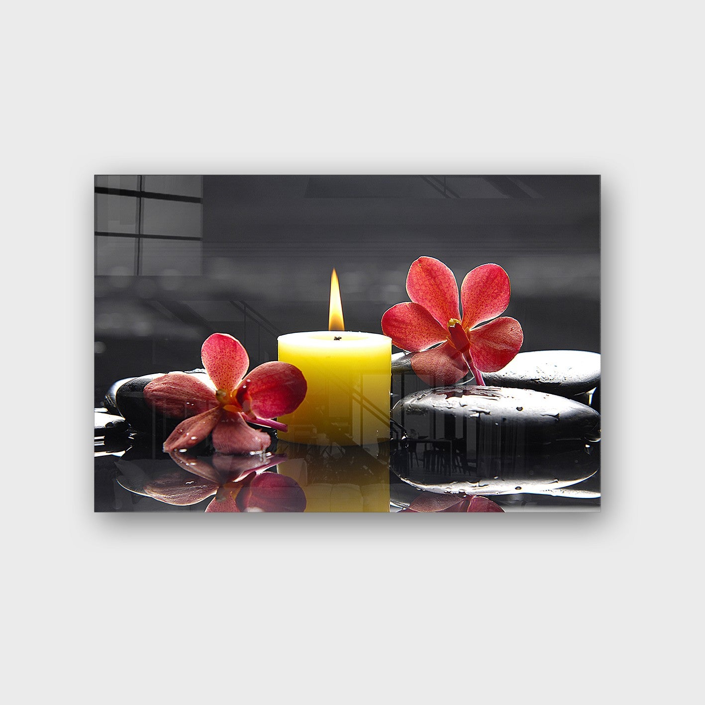 Quadro Decorativo em Vidro Temperado Multicolor 40x60cm - Arte Moderna para Parede