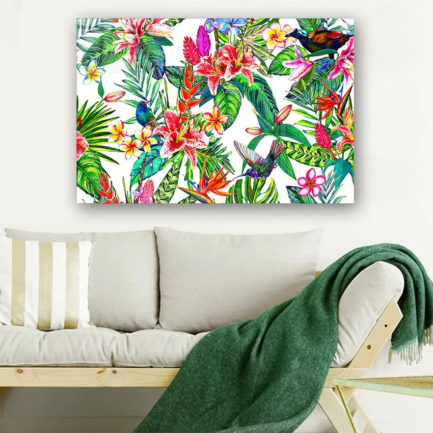 Quadro Decorativo em Vidro Temperado Multicolor 40x60cm - Arte Moderna para Parede