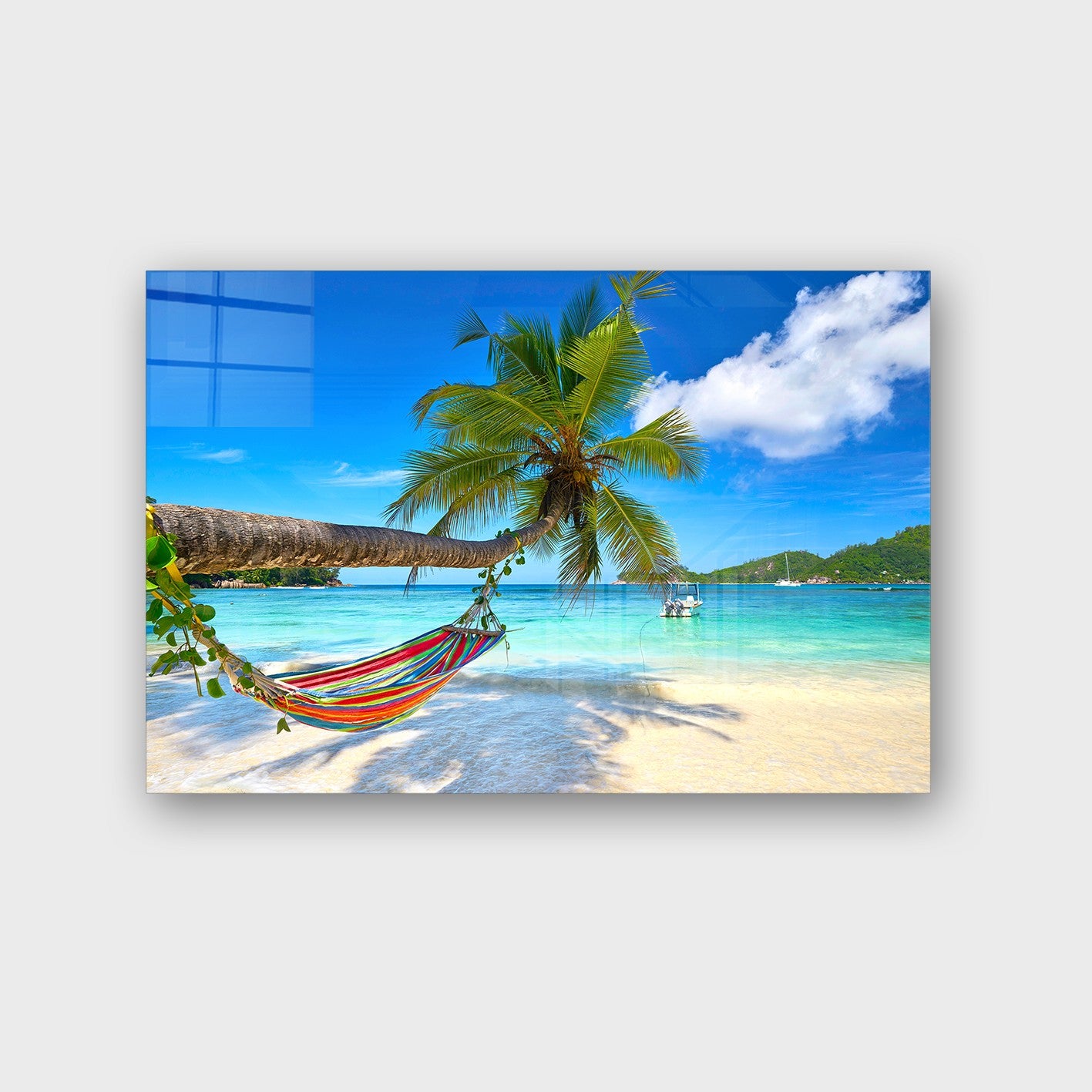 Quadro Decorativo em Vidro Temperado Multicolor 40x60cm - Arte Moderna para Parede