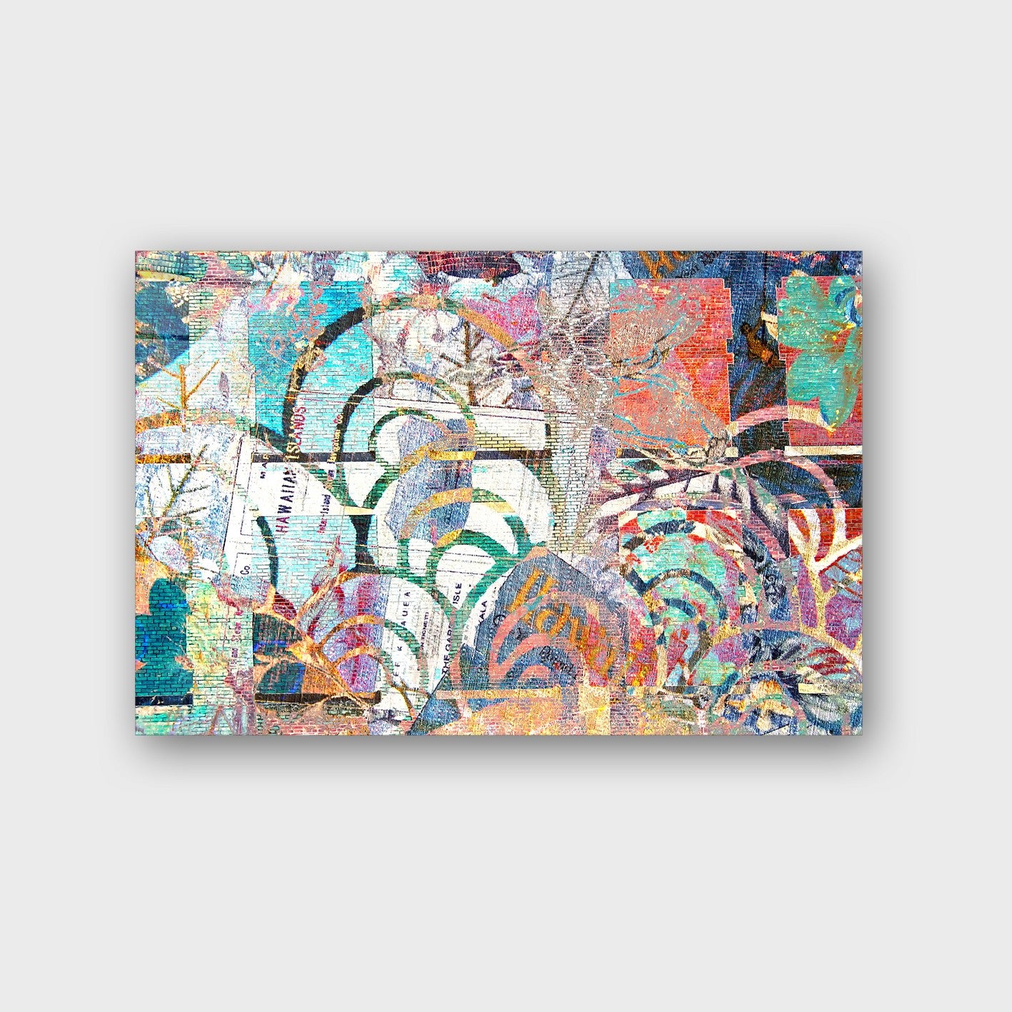 Quadro Decorativo em Vidro Temperado Multicolor 50x70cm - Arte Moderna para Parede