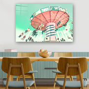 Quadro Decorativo em Vidro Temperado Multicolor 40x60cm - Arte Moderna para Parede