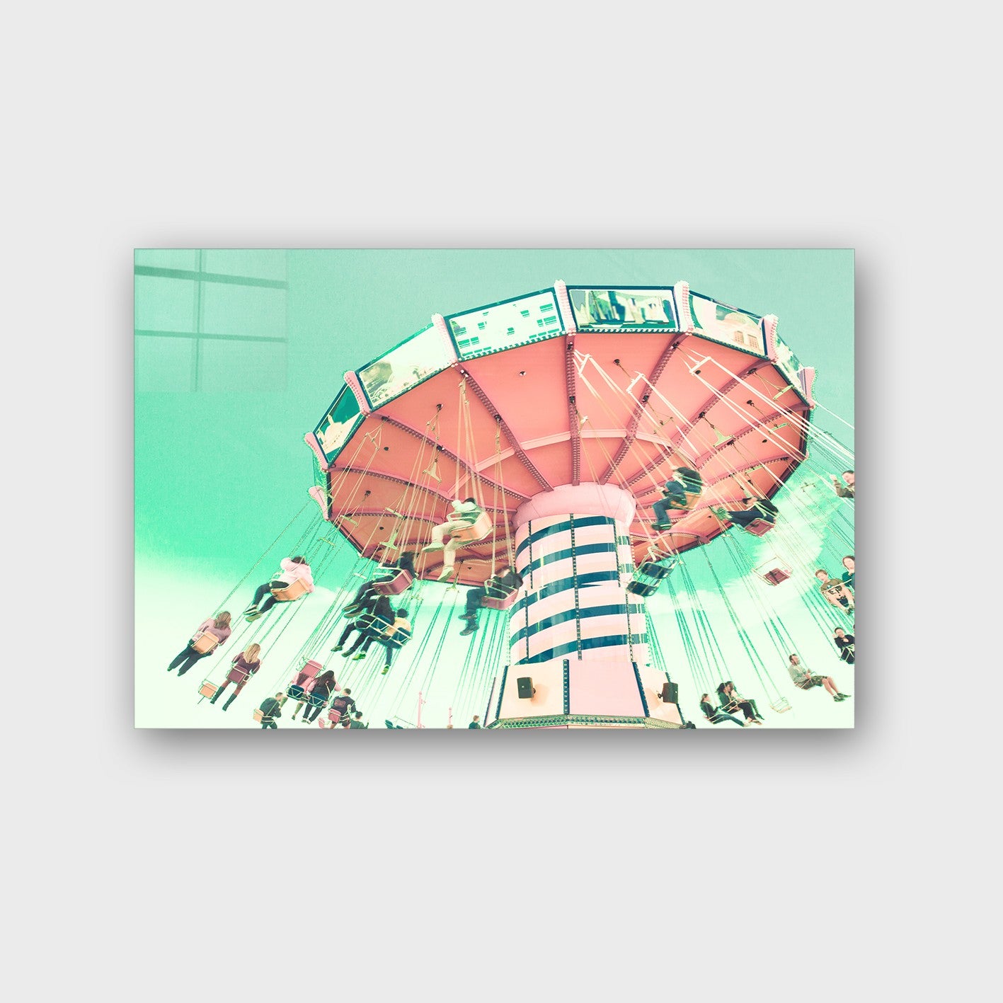 Quadro Decorativo em Vidro Temperado Multicolor 70x100cm - Arte Moderna para Parede