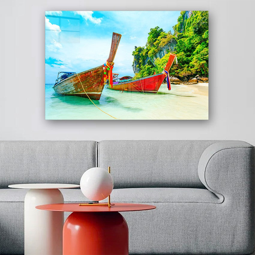 Quadro Decorativo em Vidro Temperado Multicolor 40x60cm - Arte Moderna para Parede