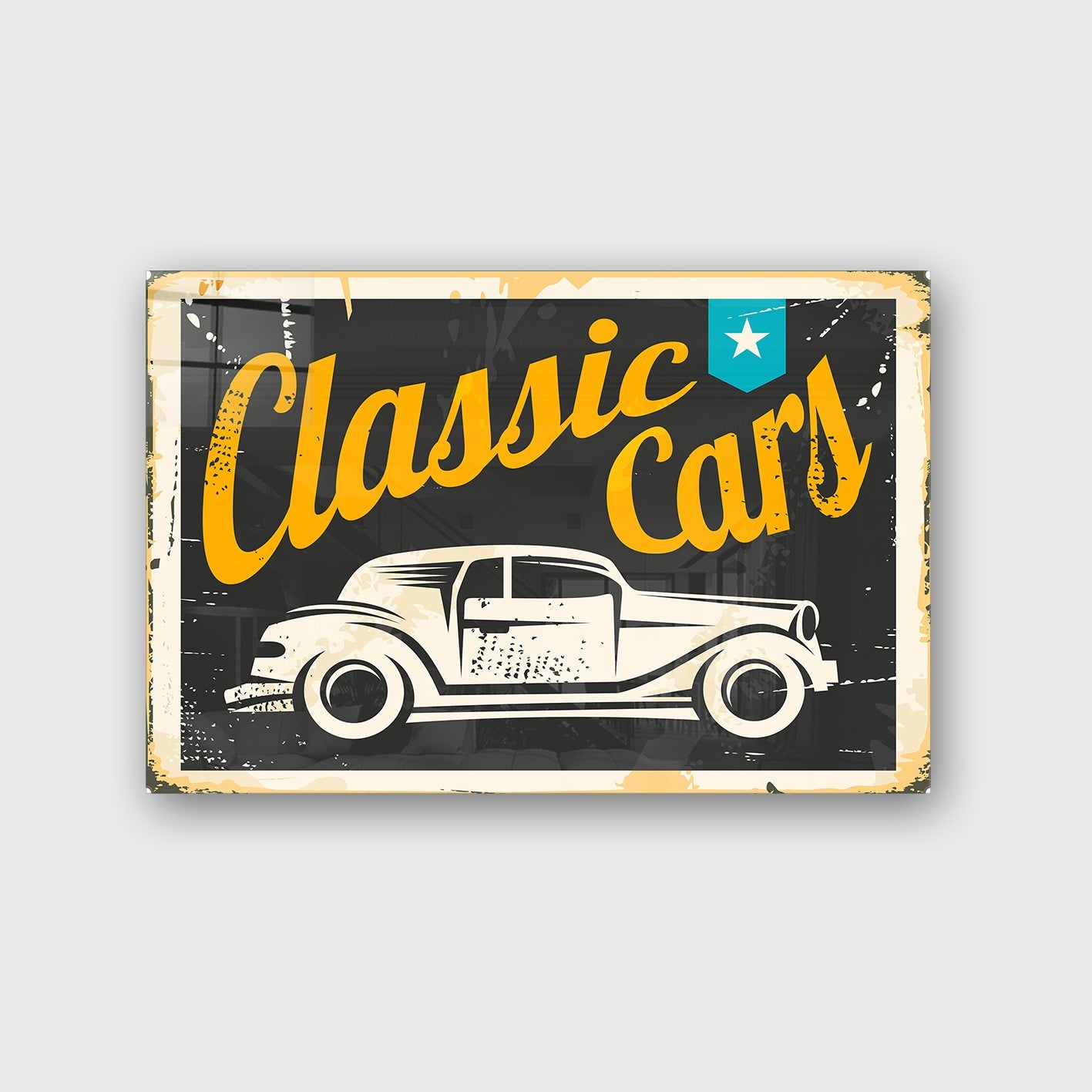 Quadro Decorativo em Vidro Temperado Multicolor 40x60cm - Arte Moderna para Parede