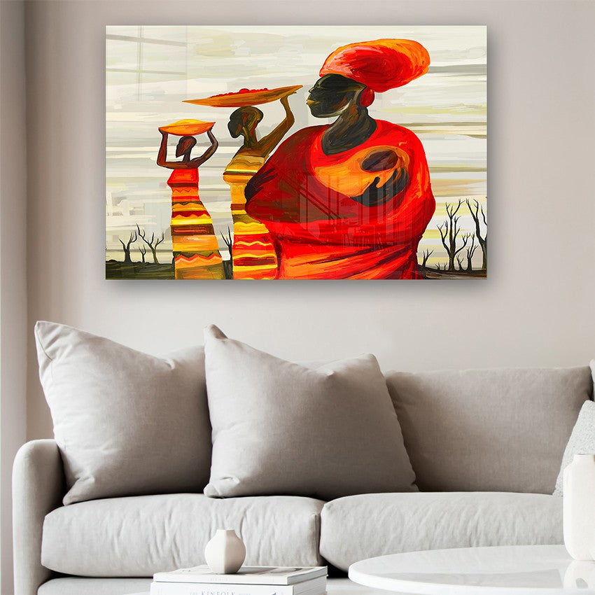 Quadro Decorativo em Vidro Temperado Multicolor 50x70cm - Arte Moderna para Parede