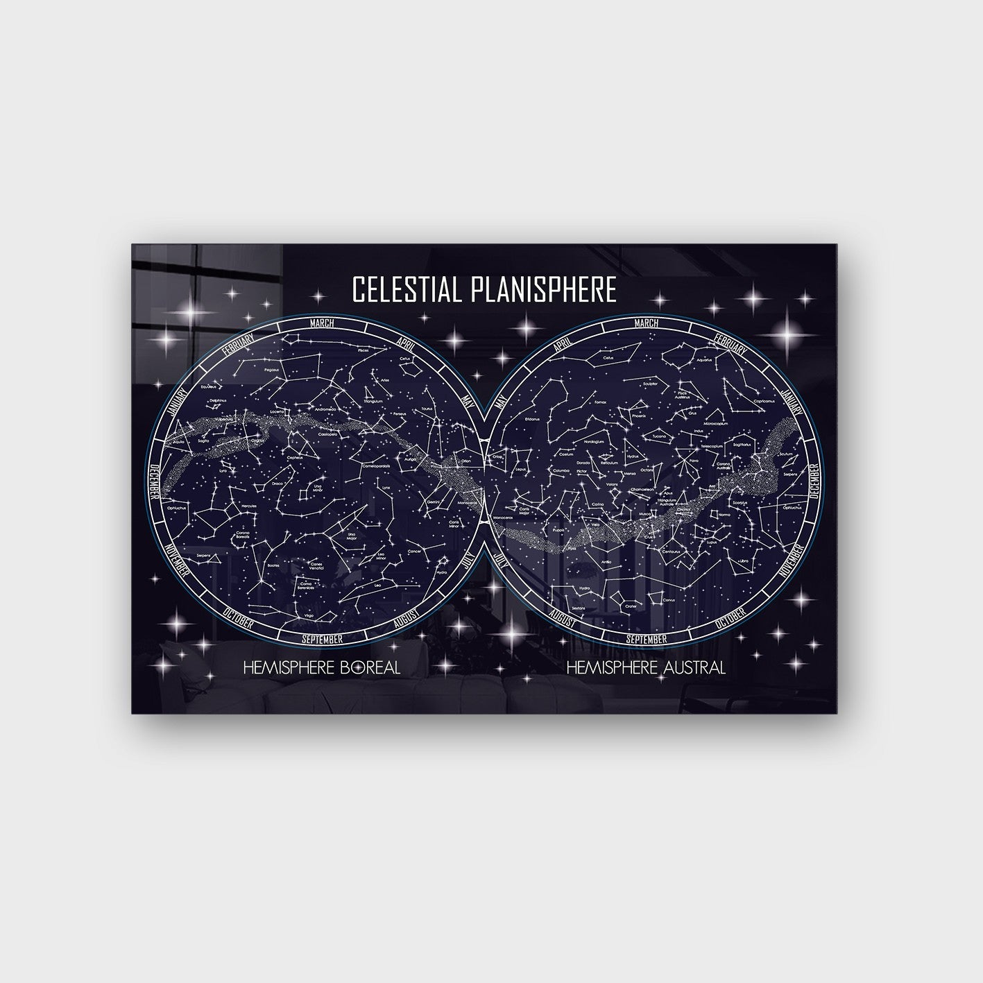 Quadro Decorativo em Vidro Temperado Multicolor 40x60cm - Arte Moderna para Parede