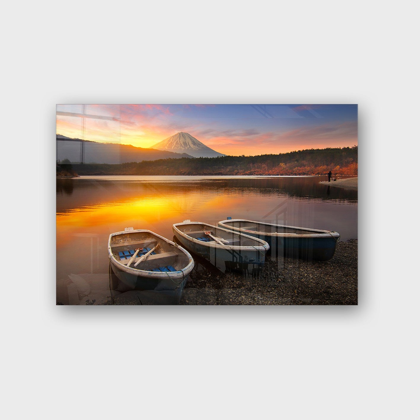 Quadro Decorativo em Vidro Temperado Multicolor 50x70cm - Arte Moderna para Parede