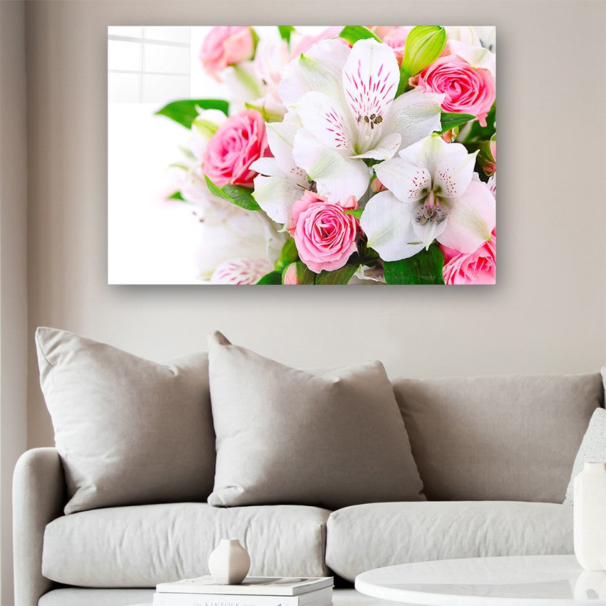 Quadro Decorativo em Vidro Temperado Multicolor 40x60cm - Arte Moderna para Parede