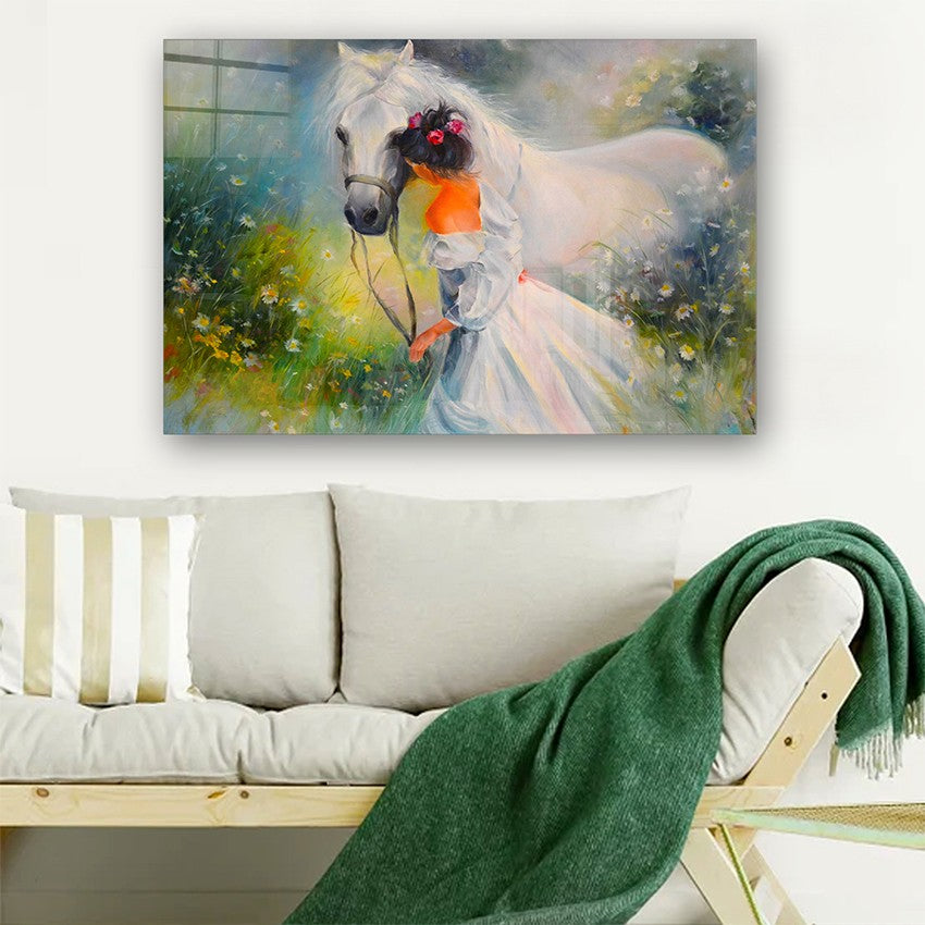 Quadro Decorativo em Vidro Temperado Multicolor 40x60cm - Arte Moderna para Parede