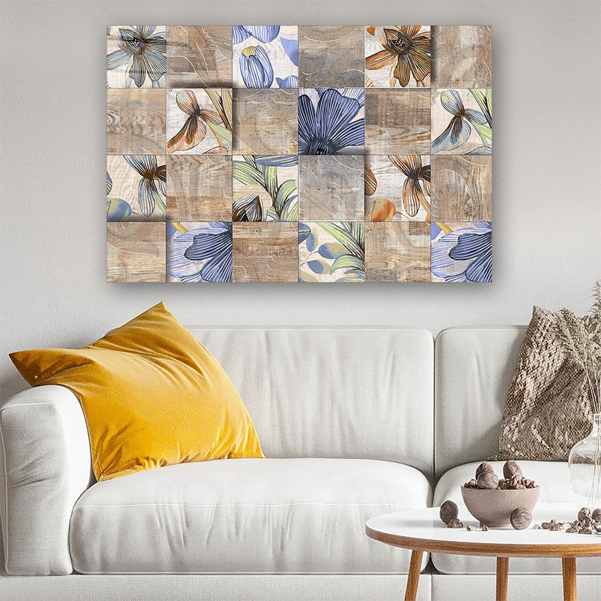 Quadro Decorativo em Vidro Temperado Multicolor 70x100cm - Arte Moderna para Parede