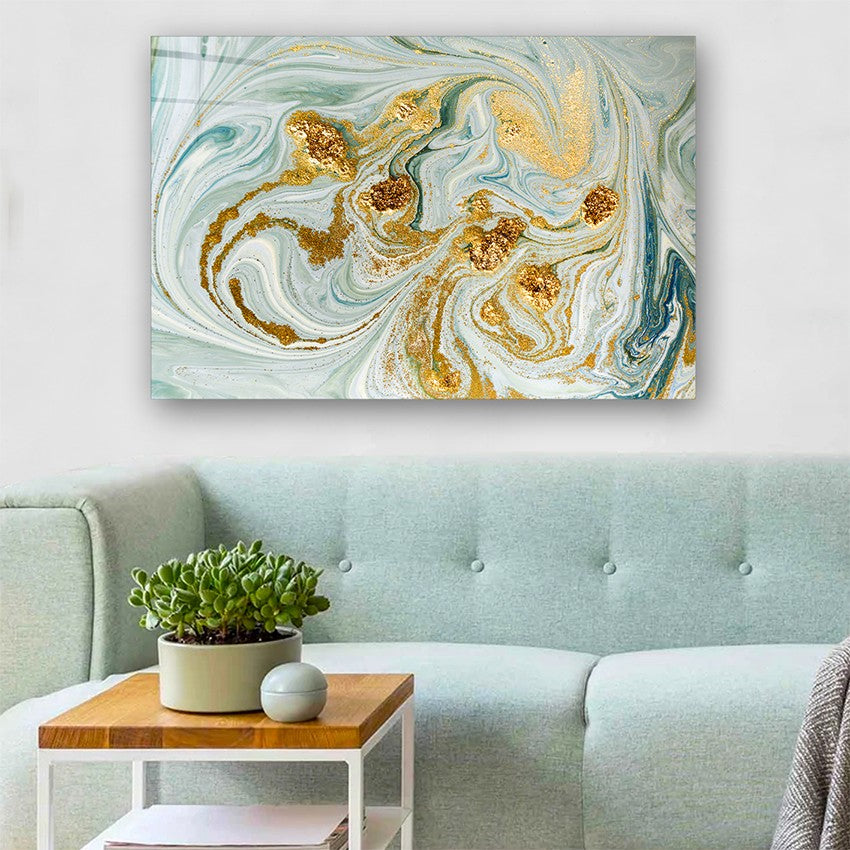 Quadro Decorativo em Vidro Temperado Multicolor 40x60cm - Arte Moderna para Parede