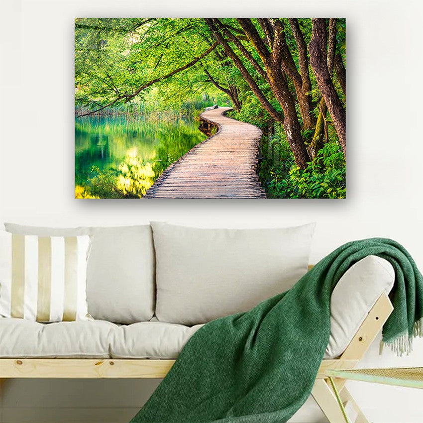 Quadro Decorativo em Vidro Temperado Multicolor 70x100cm - Arte Moderna para Parede