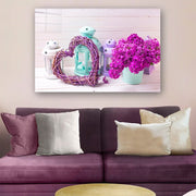 Quadro Decorativo em Vidro Temperado Multicolor 70x100cm - Arte Moderna para Parede