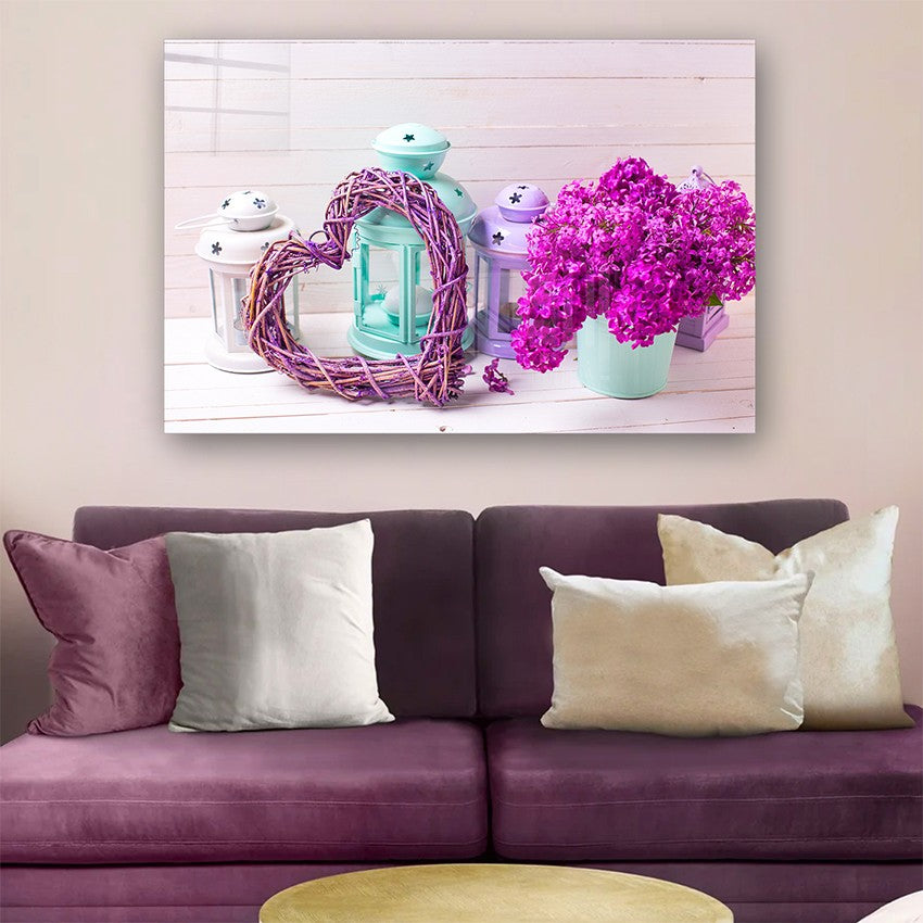 Quadro Decorativo em Vidro Temperado Multicolor 70x100cm - Arte Moderna para Parede