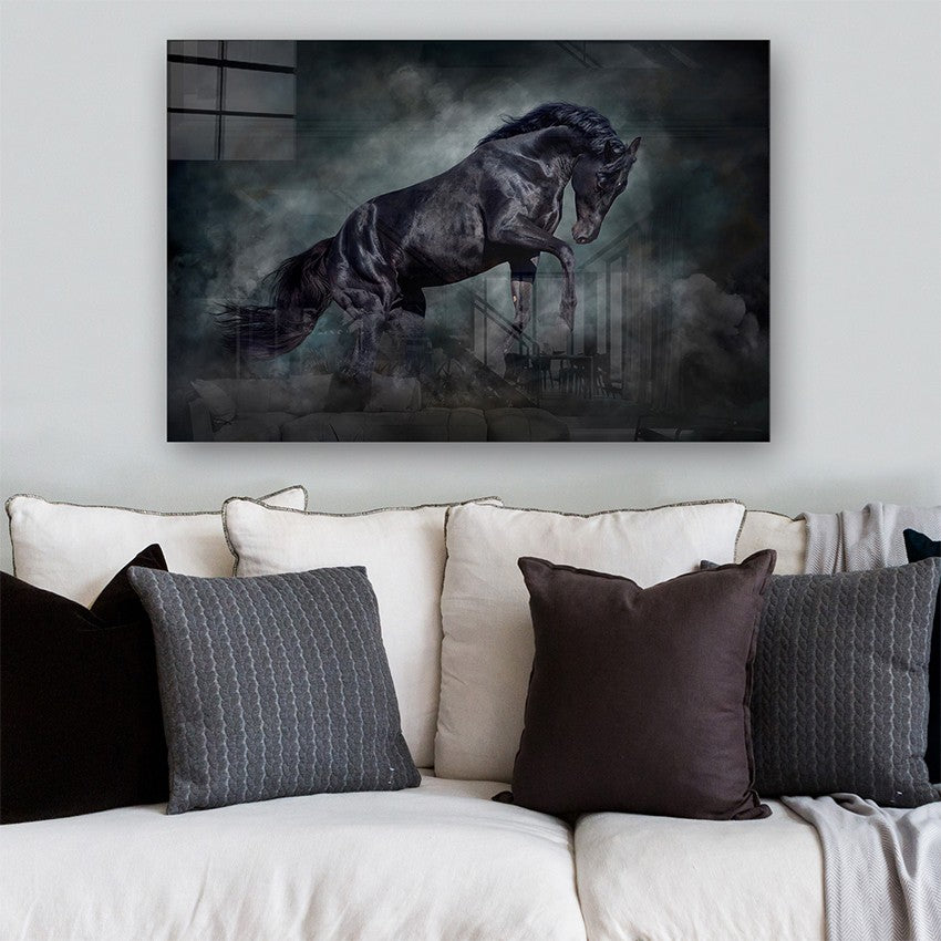 Quadro Decorativo em Vidro Temperado Multicolor 50x70cm - Arte Moderna para Parede