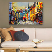 Quadro Decorativo em Vidro Temperado Multicolor 70x100cm - Arte Moderna para Parede