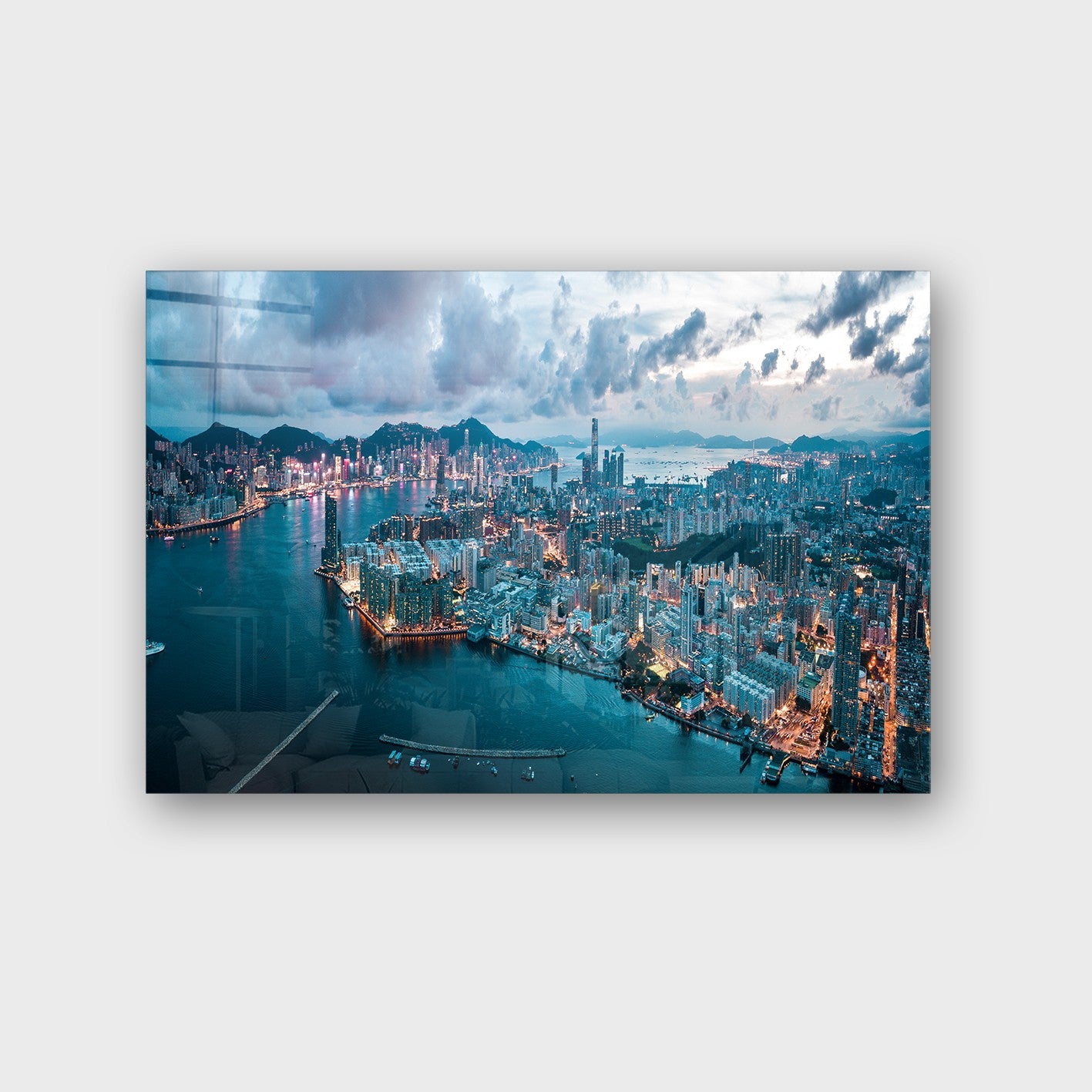 Quadro Decorativo em Vidro Temperado Multicolor 50x70cm - Arte Moderna para Parede