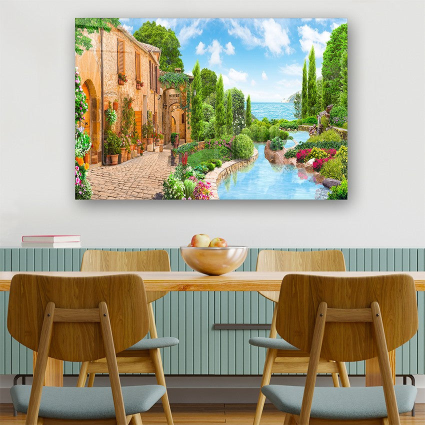 Quadro Decorativo em Vidro Temperado Multicolor 50x70cm - Arte Moderna para Parede