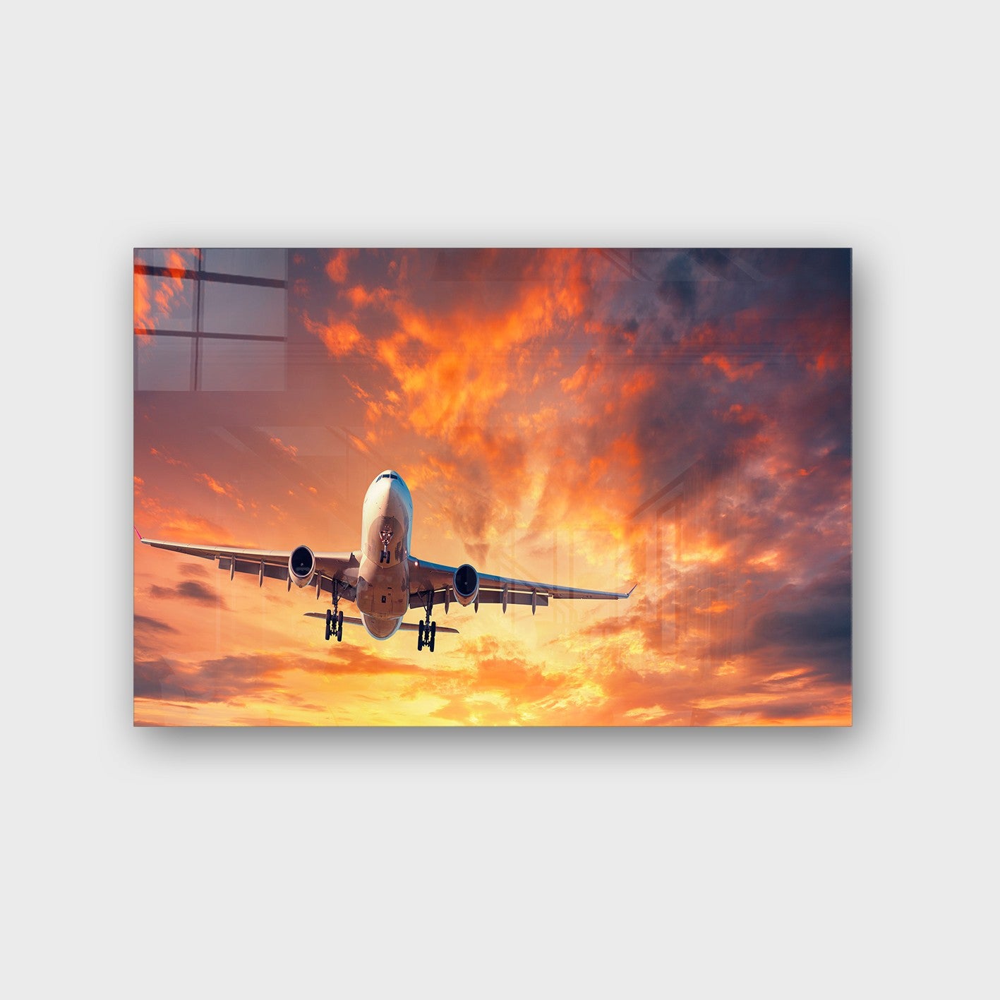 Quadro Decorativo em Vidro Temperado Multicolor 40x60cm - Arte Moderna para Parede