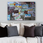 Quadro Decorativo em Vidro Temperado Multicolor 40x60cm - Arte Moderna para Parede