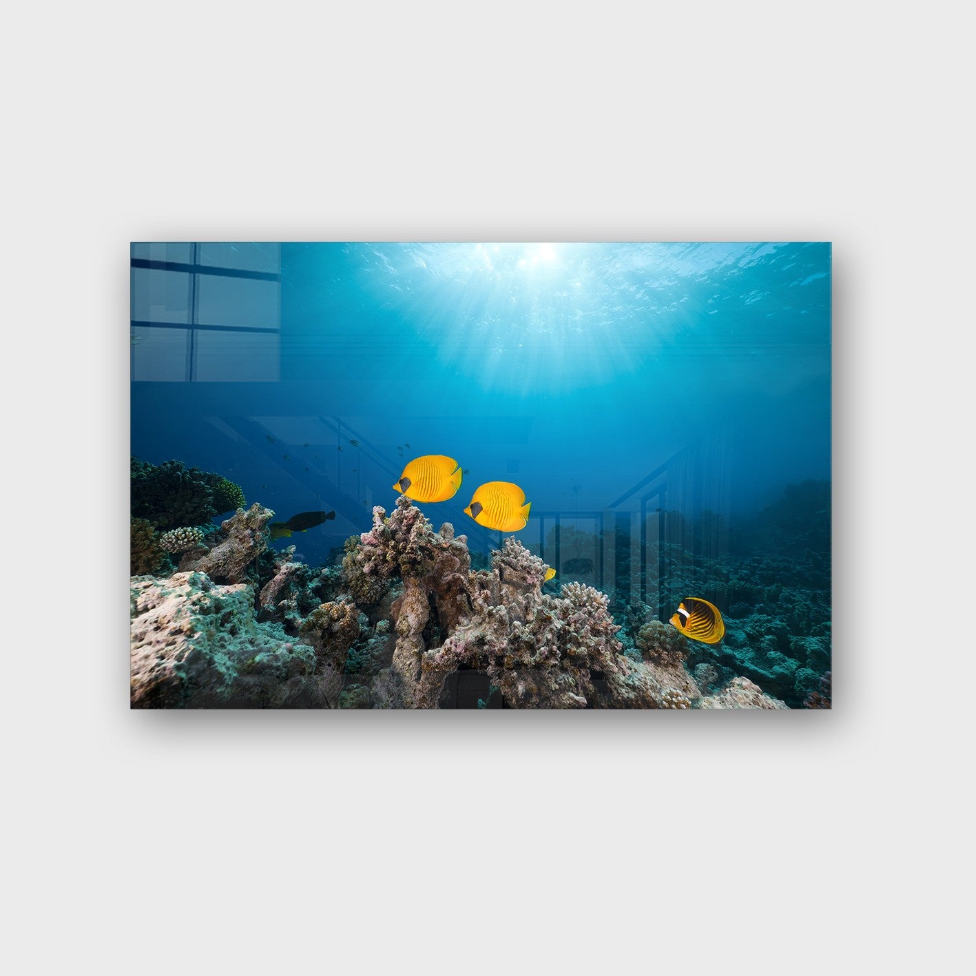 Quadro Decorativo em Vidro Temperado Multicolor 70x100cm - Arte Moderna para Parede