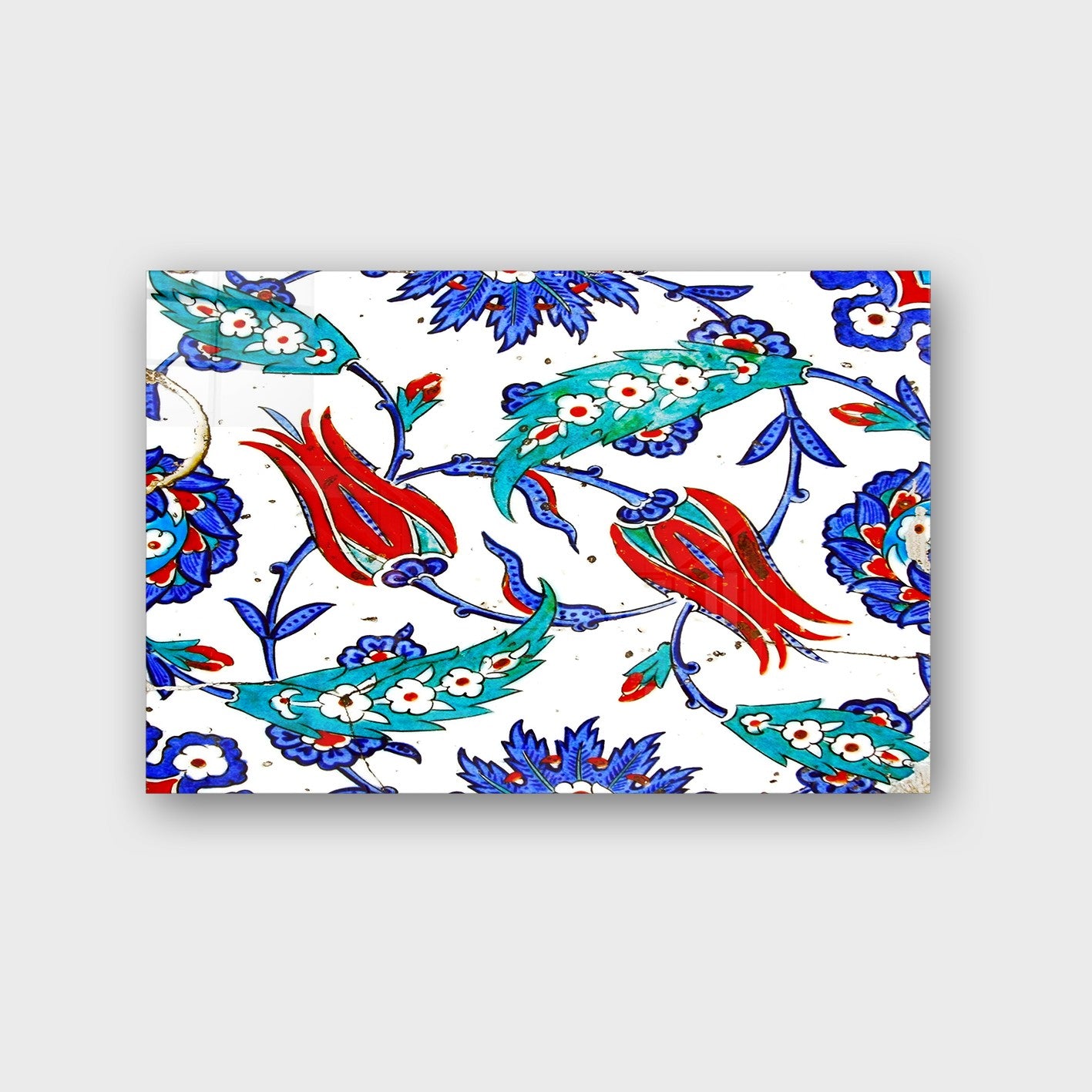 Quadro Decorativo em Vidro Temperado Multicolor 50x70cm - Arte Moderna para Parede