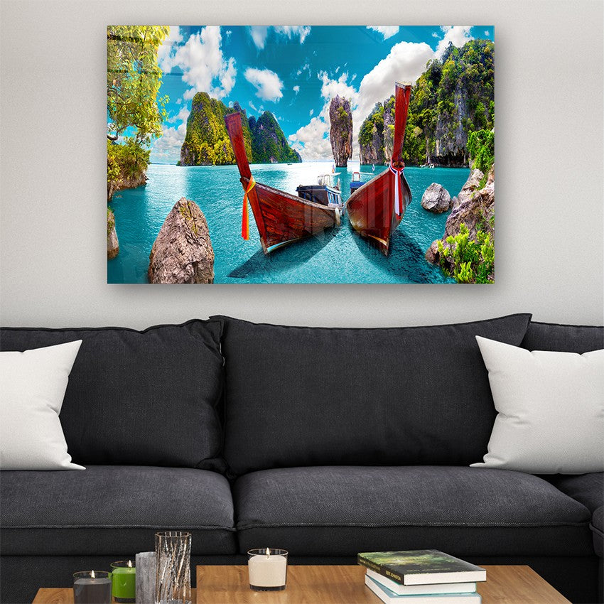 Quadro Decorativo em Vidro Temperado Multicolor 40x60cm - Arte Moderna para Parede