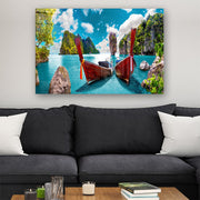 Quadro Decorativo em Vidro Temperado Multicolor 50x70cm - Arte Moderna para Parede