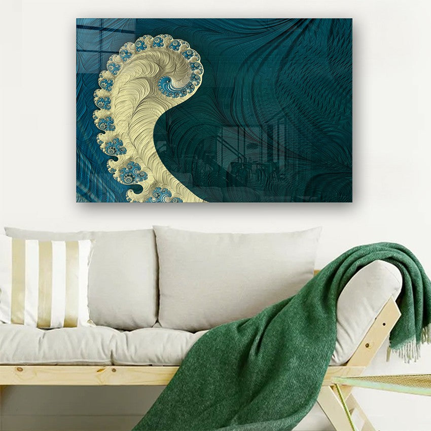 Quadro Decorativo em Vidro Temperado Multicolor 70x100cm - Arte Moderna para Parede