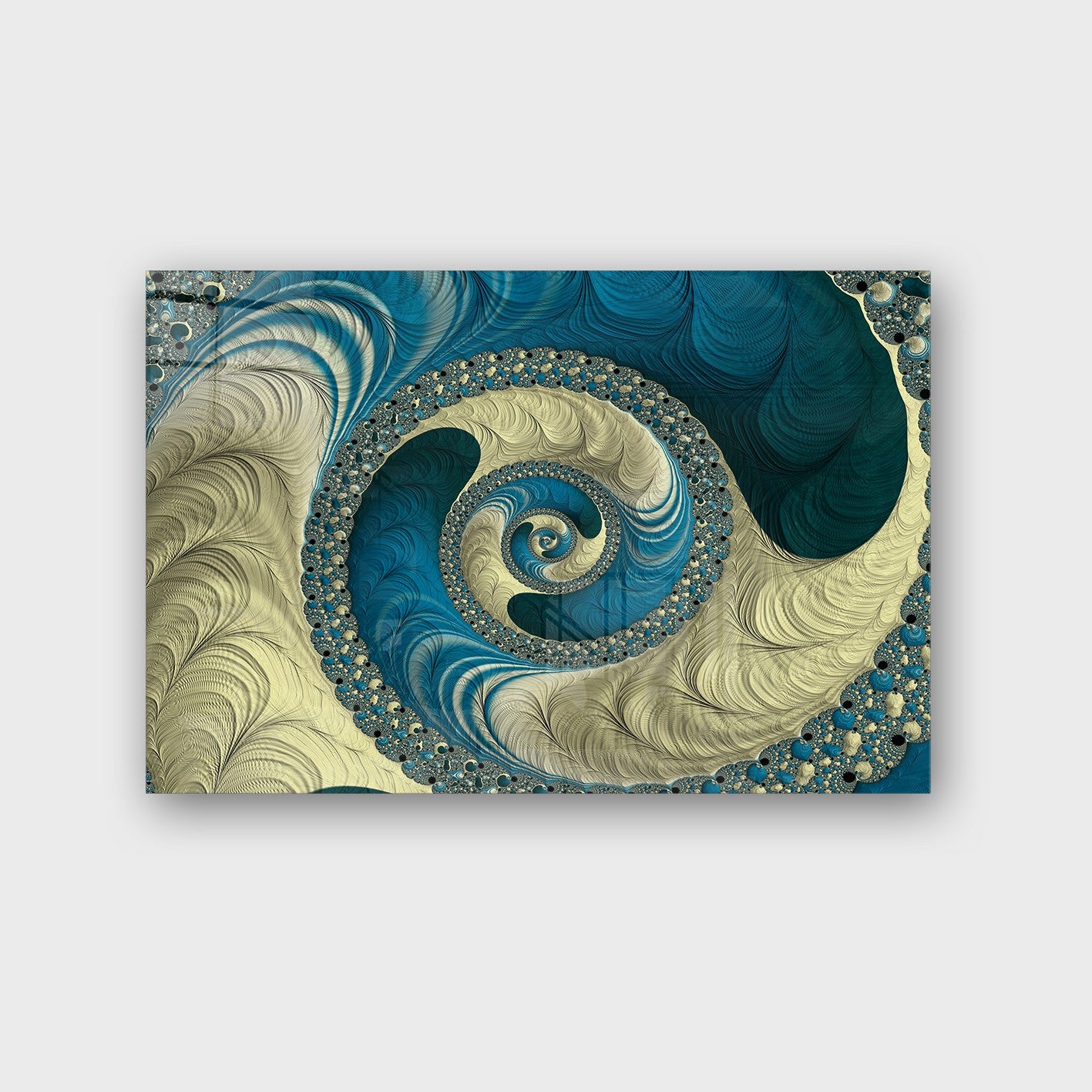 Quadro Decorativo em Vidro Temperado Multicolor 70x100cm - Arte Moderna para Parede