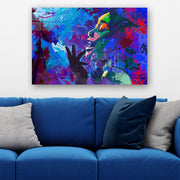 Quadro Decorativo em Vidro Temperado Multicolor 70x100cm - Arte Moderna para Parede