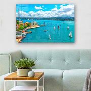 Quadro Decorativo em Vidro Temperado Multicolor 50x70cm - Arte Moderna para Parede