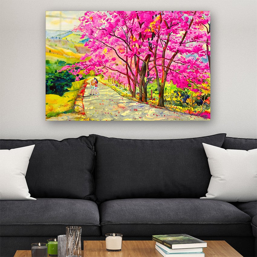 Quadro Decorativo em Vidro Temperado Multicolor 50x70cm - Arte Moderna para Parede