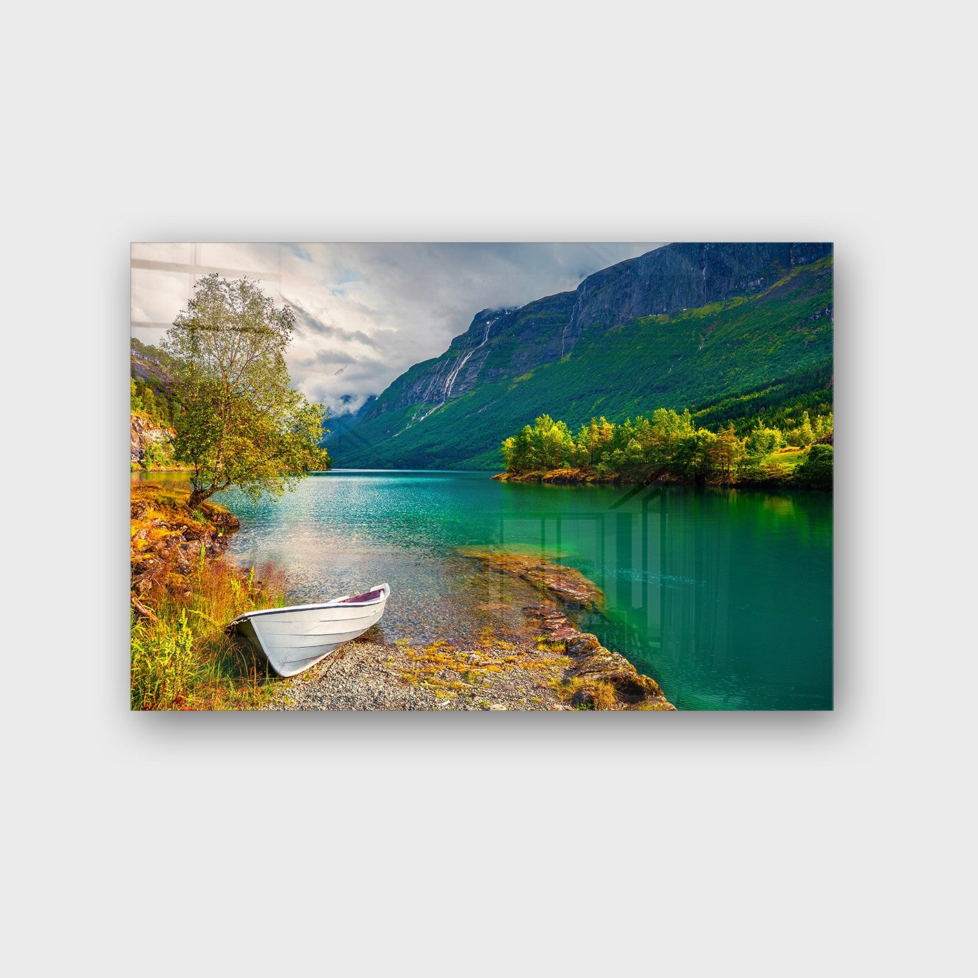 Quadro Decorativo em Vidro Temperado Multicolor 70x100cm - Arte Moderna para Parede